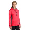 thumbnail image 4 of Sport-Tek Ladies Polyester Moist Wick Winter Hooded Pullover, 4 of 6
