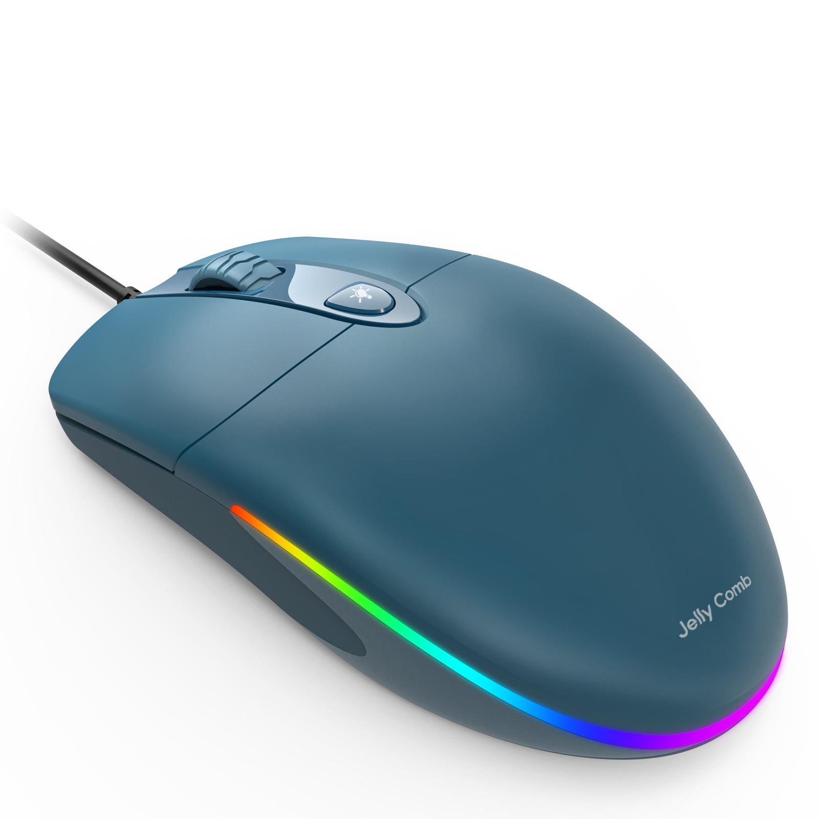 Jelly Comb Wired Mouse, Optical Gaming Mice with Silent Clicking and