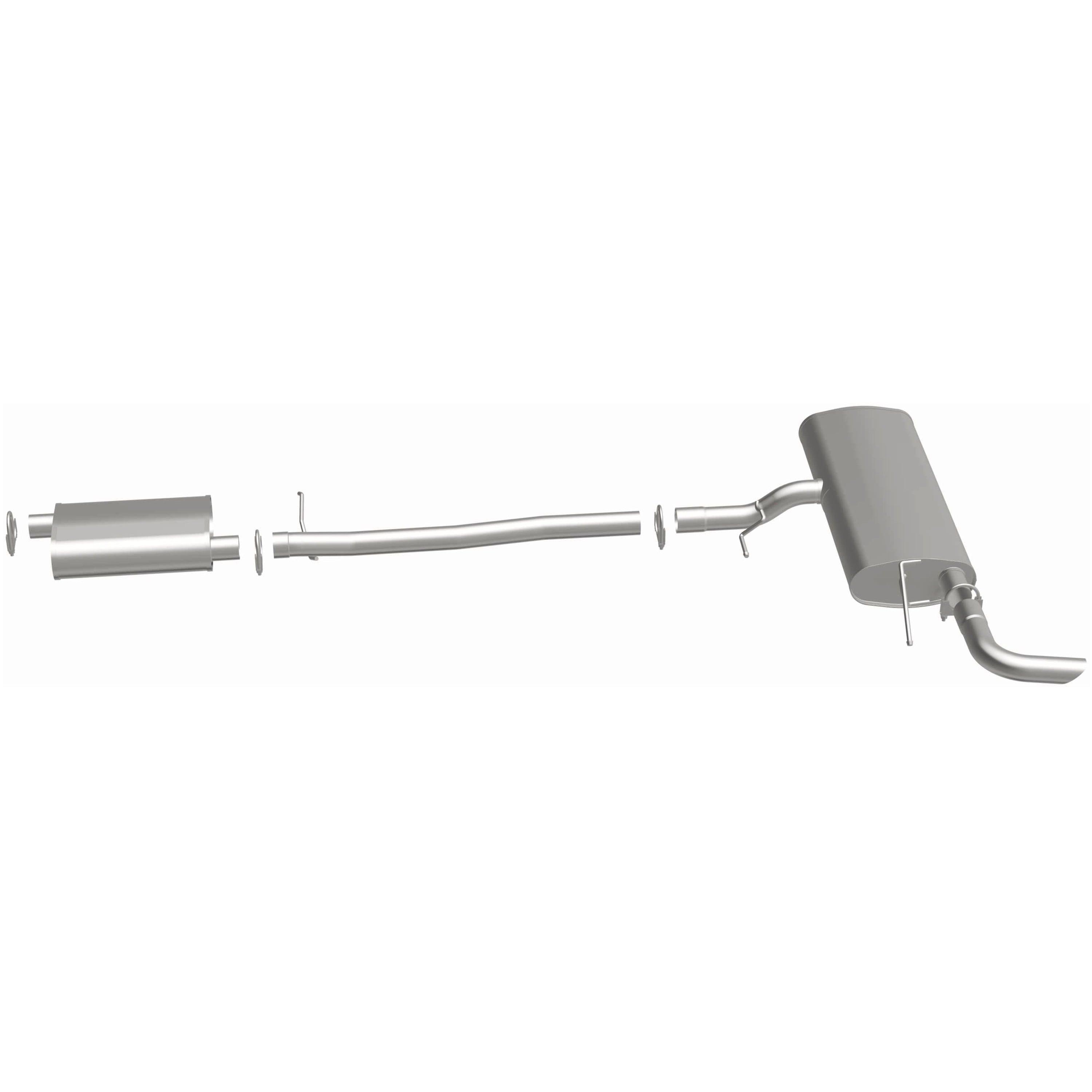 BRExhaust OE Replacement Exhaust System Kit 106-0020: Compatible with 2010-2017 Chevrolet Equinox 2.4L, 2010-2017 GMC Terrain 2.4L