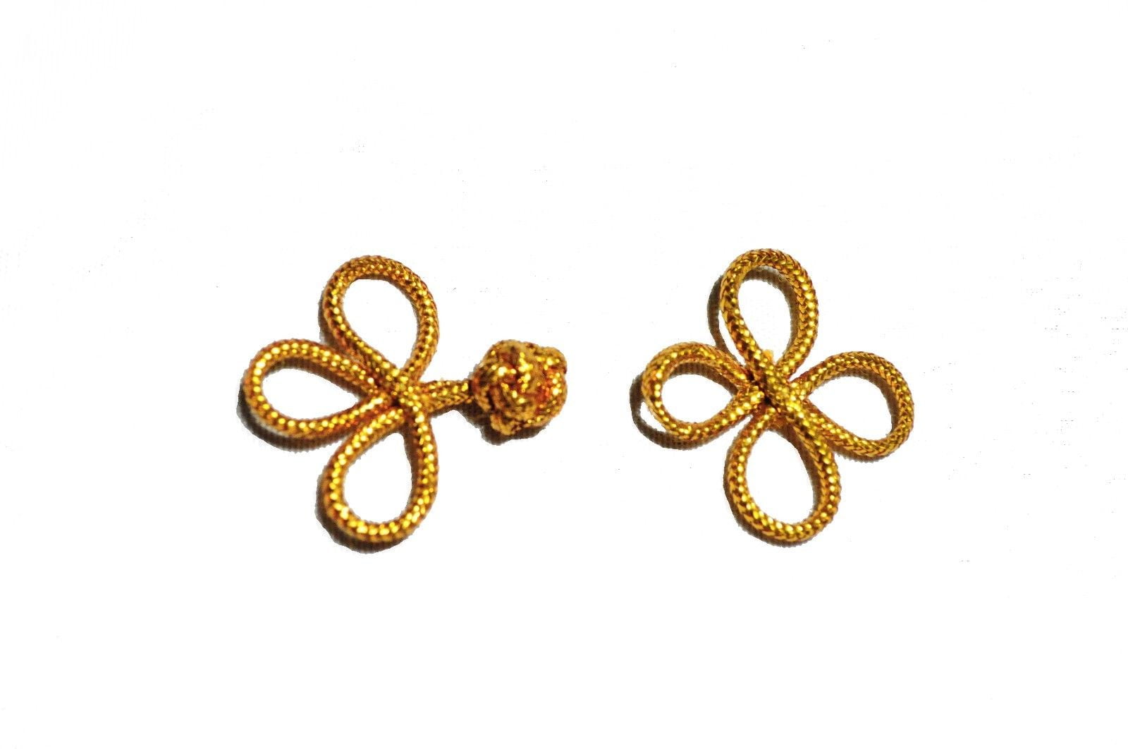Lily 2 Gold Loop Chinese Frog Decorative Button Knot Closure Fastener 6 Pairs Walmart Com