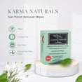 thumbnail image 3 of Karma Organic Nail Polish Remover Wipes – Soy-Based with Tea Tree Oil – Non-Toxic, Vegan & Cruelty-Free – 10-Pack, Green, 3 of 4