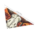 thumbnail image 3 of Honeii Western Desert Cactus Ram Skull print Pet Bandana，a stylish triangle accessory perfect for small to large dogs, puppies, and even cats, 3 of 5