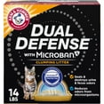 thumbnail image 3 of (2 pack) ARM & HAMMER Dual Defense with Microban Clumping Cat Litter, Antimicrobial Product Protection*, Odor Control for Multi-Cat Households, 14 Lbs, 3 of 16