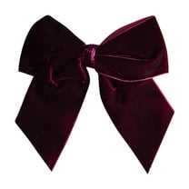 Beautynvta 12 Pcs Velvet Christmas Bows, 7'' Vintage Ribbon Bow Rustic Bowknot Ornaments for Gift Wrapping, Crafts, Festive Winter Decor, Tree Garland, Swag, Wedding Decor