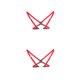 thumbnail image 1 of Tirantes ajustables Sonducket para hombre correas cómodas clips de metal fuertes rojo 2Conjunto, 1 of 6