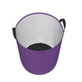 thumbnail image 4 of YFYANG Waterproof Laundry Hamper, Purple Wave Texture Pattern Laundry Basket Oxford Fabric with Handle Foldable, M, 4 of 8