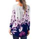 thumbnail image 5 of Moda Mujer O-cuello Camiseta de manga larga Botón de impresión de otoño Blusa suelta Tops Fridja fksj1999, 5 of 7