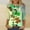 20-Green, variant on TrendVibe365 St Patricks Day Womens Plus Size Tops 3/4 Sleeve Green Round Neck Polyester Casual St. Patricks Day Blouse Tops for Irish Themed Gifts S
