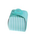 thumbnail image 5 of Efavormart Lovable Striped Cupcake Purse Favor Boxes Candy Treat Gift Wrap Box Bridal Shower Wedding Party 10pc - White/Turquoise, 5 of 6
