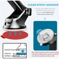 thumbnail image 2 of Dashboard Pad Mount Adhesive Disc Adhesive Replacement Kit, Circle Double Sided Heat Resistant Suction Cup Stickers 6cm x 1mm ,10pcs, 2 of 4