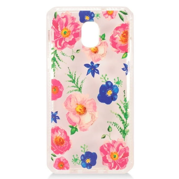 GSA Floral Candy Case For Samsung Galaxy J3 (2018)/J337 - Pink/Blue Flower