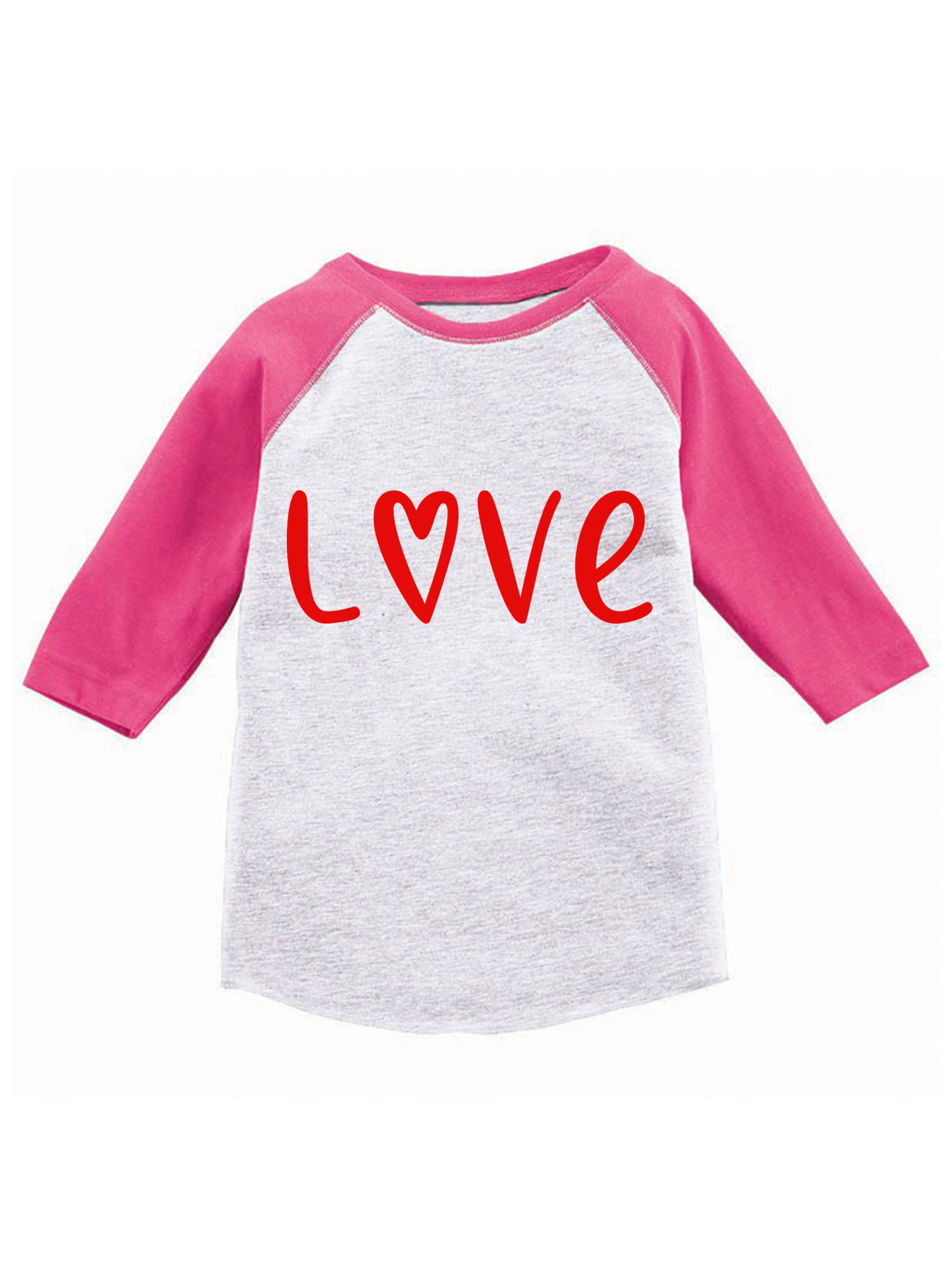Valentines Day Raglan for Kids Toddler Boys Clothes 3t-4t 5 Year Old Girls Outfits Cute Love 6T Valentine's Unisex Tee