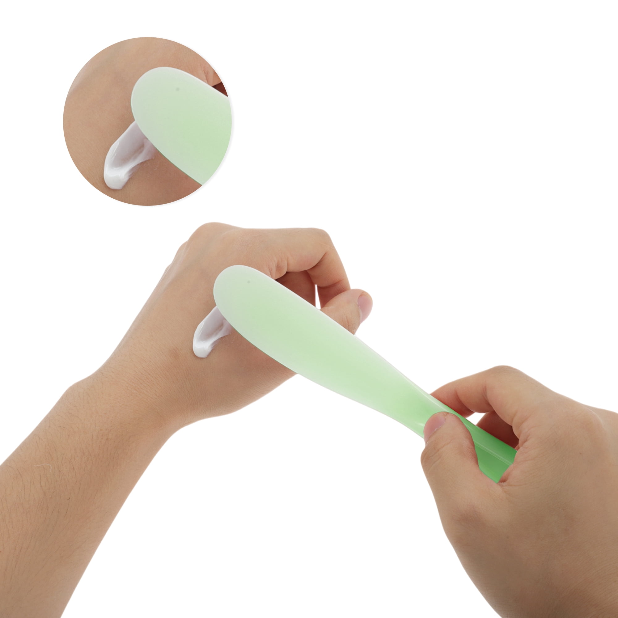 Unique Bargains 1Pc Large Stirring Facial Mask Brush Green