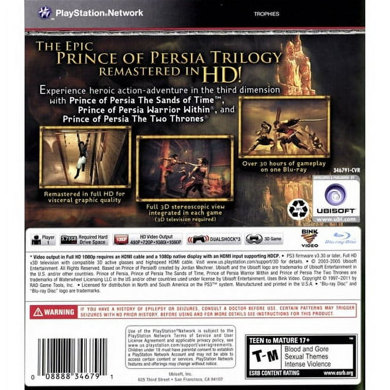 Prince of Persia Trilogy (PS3) : : PC & Video Games