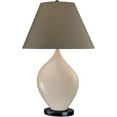 thumbnail image 2 of Minka-Lavery Cream Ceramic One-Light Table Lamp with 28.25-Inch Height, 2 of 7