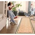 thumbnail image 2 of Gloria Non Slip Rubber Back Kitchen Rug Kitchen Runner Kitchen Mat Anti Slip Carpet (Checkered-RoseGold Runner (20"x59")), 2 of 6