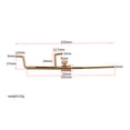 thumbnail image 5 of GARVALON 1Set Golden Brass Violin Sound for Violin Sound Post Measurement, 5 of 8