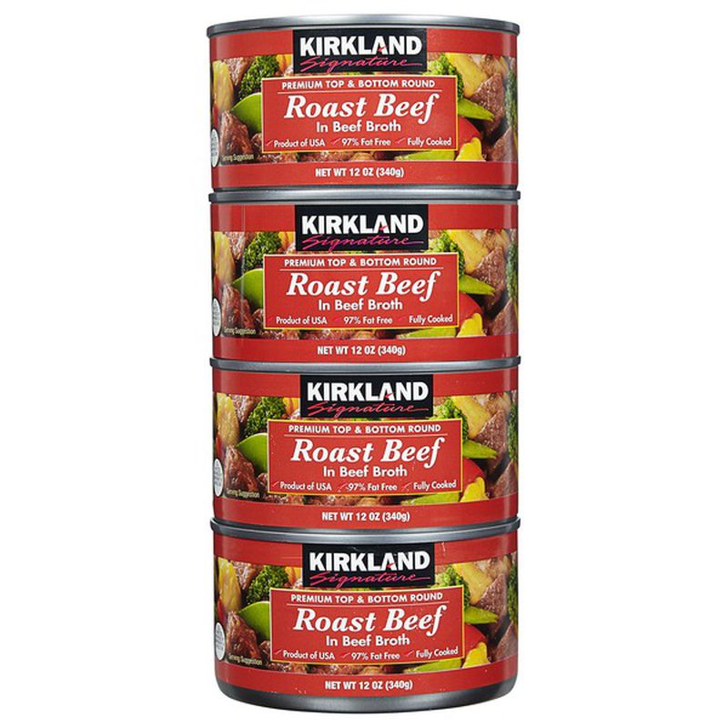 KS Roast Beef in Beef Broth 12 Ounce 4 Pack