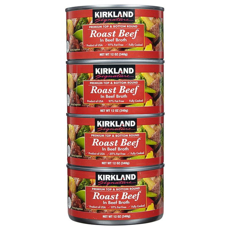 KS Roast Beef in Beef Broth 12 Ounce 4 Pack