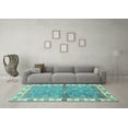 thumbnail image 3 of Ahgly Company Indoor Rectangle Oriental Light Blue Traditional Area Rugs, 3' x 5', 3 of 4