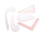 thumbnail image 1 of 5 Piezas de Reglas de Curva Francesa L Regla Cuadrada para Dibujo Corte Placa Sunnimix Regla Patchwork Quilting, 1 of 8