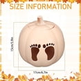 thumbnail image 3 of SMKE Gender Reveal Pumpkin Decoration Resin Table Centerpiece,He or She Baby Shower Pumpkin Decor with Reveal Mechanism,Fall Thanksgiving Birthday Party Tabletop Ornament Beige 1pc, 3 of 9
