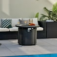 thumbnail image 4 of Gymax 32'' Table Ronde de Puits de Feu 30 000 BTU Foyer au Gaz Propane avec Lunettes de Feu et Couverture, 4 of 10