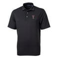 thumbnail image 2 of Men's Cutter & Buck  Black Texas Tech Red Raiders Alumni Logo Virtue Eco Pique Recycled Polo, 2 of 3