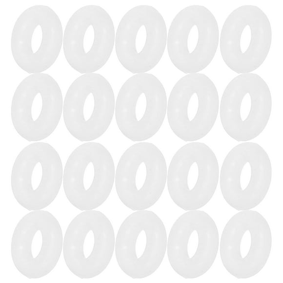 Miangastore 200 Pcs Entretoise d'Anneau 6 mm : Perles Entretoises en Silicone pour Fabrication de Bijoux - Perles de Positionnement pour Bracelet Collier - Fournitures d'Artisanat DIY pour Accessoires Faits à la Main