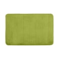 thumbnail image 1 of CoralFleeceEmbossedFloorMatsMemoryFoamCarpetSoftWaterAbsorbingAntiSlipNonWovenBackEnvironmentalFriendlySafeOdorlessHomeDecorationForBedroomLivingRoomBathroomSquare40x60cmBathRugs, 1 of 1