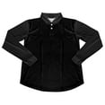 thumbnail image 3 of Gyexs Long Sleeve Polo Shirts for Women V Neck Collared Basic Tops Casual Loose Fit Tunic Blouses Women's Fashion Black, Size XS, 3 of 3