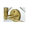 thumbnail image 5 of Living District Gene 3 Light Satin Gold And Clear Glass Wall Sconce, 5 of 8