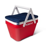 Igloo 25 QT Picnic Basket Cooler, Red - Walmart.com