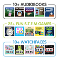 thumbnail image 6 of (Open Box) iTech Jr Kids Boys Alien Silicone Strap Smartwatch and Glow in the Dark Bluetooth Speaker, 6 of 6