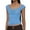 Blue, variant on Womens Tank Tops- Women's Wide Straps Tank Tops Y2k Multi Tiered Layered Crop Top Sleeveless Lace Mesh Shirts Slim Fit Cami Tops