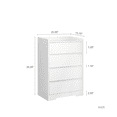 thumbnail image 4 of Hassch 4-Drawer Storage Dresser for Bedroom, Modern Chest of Drawers for Closet, Entryway, Living Room, White, 4 of 9