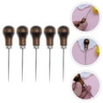 thumbnail image 2 of 5pcs Wooden Scratch Awls Sewing Awls for Handsewing Leather Craft Sewing Tools, 2 of 5