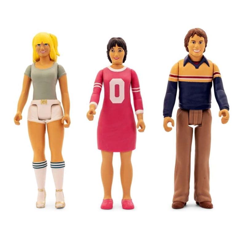 Syndicate Collectibles, Three's Company Action Figure Set, 3.75