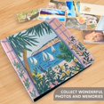 thumbnail image 4 of FORMRS 3 Ring Photo Album 4"x6" Self Adhesive Large Capacity PU Leather Cover, Purple Seaside, 4 of 8