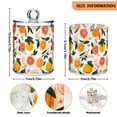 thumbnail image 5 of Yayeee 2 Pack Qtip Holder Bathroom Cotton Swab Canister with Lid Clear Dispenser Set, Orange Slices, 5 of 6