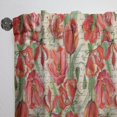thumbnail image 3 of DESIGN ART Designart 'Seamless Red Flower Pattern' Floral Curtain Single Panel 52 in. wide x 90 in. high - 1 Panel 90 Inches, 3 of 5