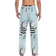 thumbnail image 4 of FREEAMG Zebra Cotton Pajama Pant for Men, Super Soft Lightweight Lounge Pajama Bottoms Drawstring Sleepwear Pant with 2 Pockets, 4 of 7