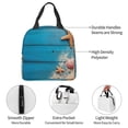 thumbnail image 4 of Easygdp Shells and Starfish Bolsa Térmica Premium - Tela Oxford Impermeable, Gran Capacidad, Bolsillo Frontal, Unisex para Trabajo, Escuela, Actividades al Aire Libre y Picnics, 4 of 8