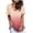 Pink, variant on Womens Summer Tops Fashion V Neck Dip Dyed Gradient Short Sleeve Tee