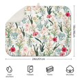 thumbnail image 2 of Microfibre Drying Mat for Kitchen Pioneer Dish Drying Drainer Mat Absorbent Colorful Floral Drying Mat Washing Up for Glass, Plate & Cup 18inch X 24inch, 2 of 5