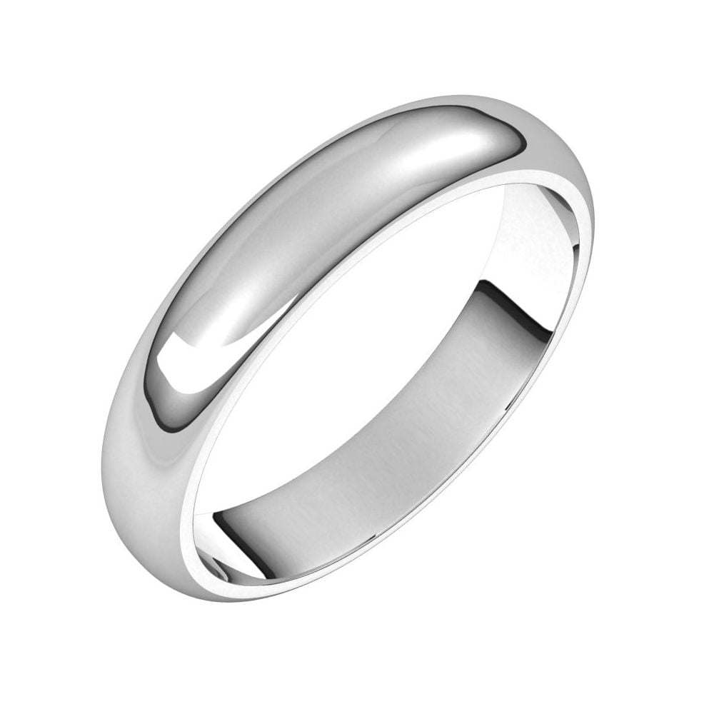 925 Sterling Silver 12mm Half Round Wedding Band Ring Fine Jewelry Ideal Gifts For Women 