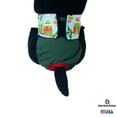 thumbnail image 3 of Barkertime Holiday Owl on Green Waterproof Premium Dog Diaper - Made in USA, 3 of 6