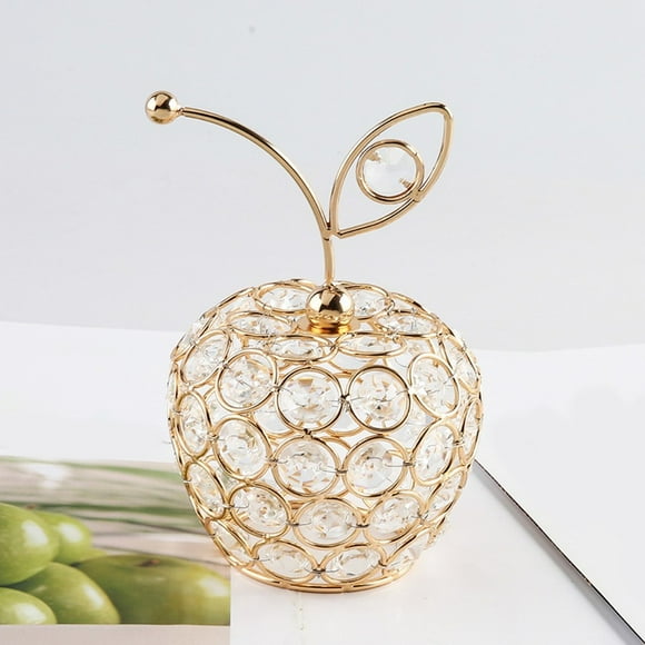 Lefu 3D Crystal Crafts Fruit Ornament Home Wedding Table Centerpiece Decoration