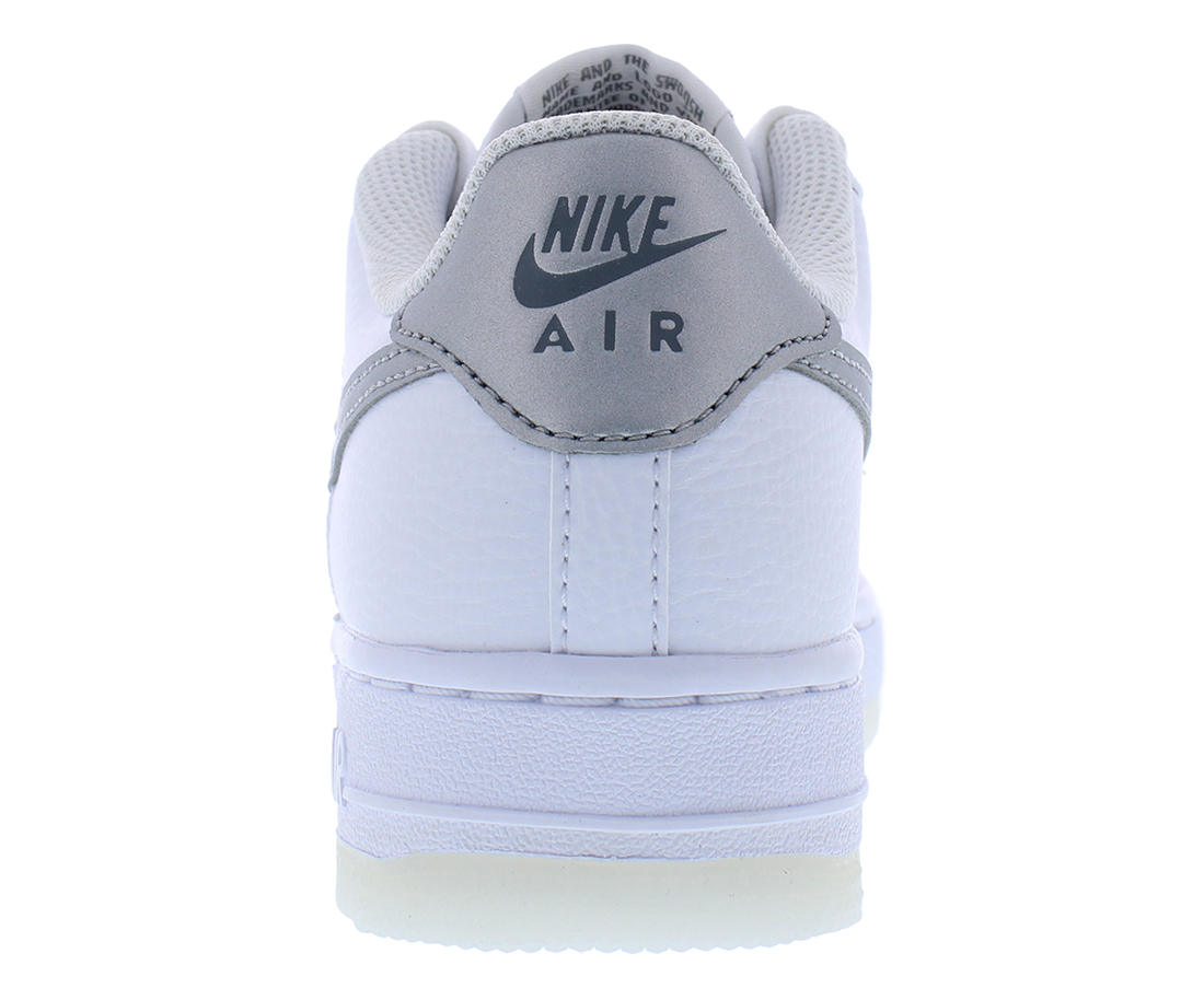 Nike Air Force 1 (GS) Big Kids' Shoes White-Pure Platinum fv3981-100