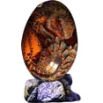 thumbnail image 1 of Adornos De Huevo De Dragón De Lava, Huevo De Dragón De Resina Transparente De Cristal, Escultura Hecha A Mano Recuerdo De Dragón De Bolsillo De Fuego para Adornos De Escritorio Exquisito Único, 1 of 5